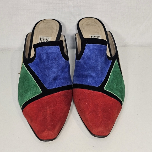 Vtg Suede Heels 6.5 - Picture 6 of 11